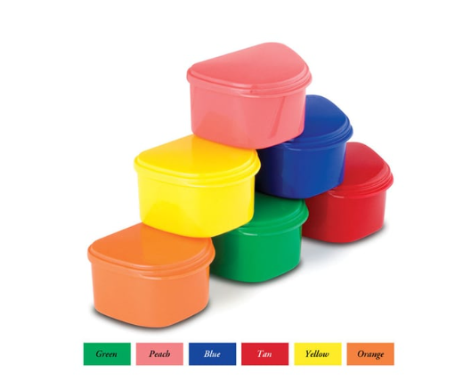 Plasdent - Classic Denture Bath 12Pcs/Box Assorted Colors, 200BTH-A