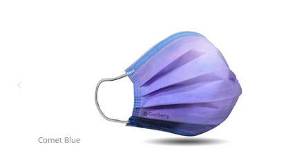 Cranberry - COSMO Face Mask Comet-Blue L3 50/Box