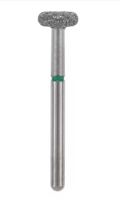 Alpen x1 Single-Use Diamond Burs, FG, Wheel, # 909, 4.2 mm, Coarse, Green, 25/Pk, X909C042