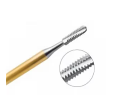 Alpen Speedster Carbide Burs, FG, Round End Cross Cut Fissure, # 1558G, 1.2 mm, 100/Pk, R41558GC