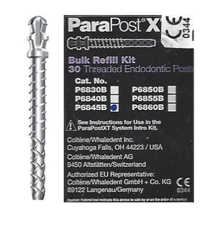 ParaPost XT Endodontic Posts, Titanium, # 4.5, Blue, 10/Pk, P6845