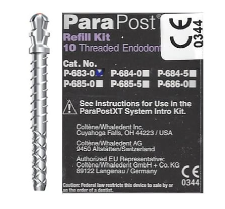 ParaPost XT Endodontic Posts, Titanium, # 3, Brown, 10/Pk, P6830