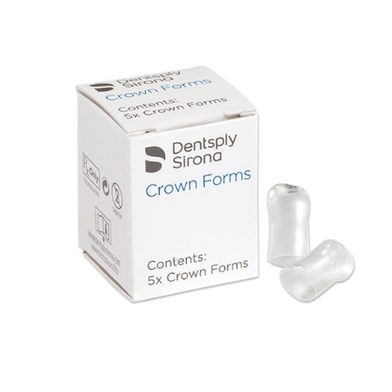 Strip Off Transparent Crown Forms, Right Central, Large, 9.5 mm, B4, 5/Pk