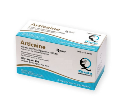 Articaine 4% 1:100.000, 20Bx/Cs, 08A1400