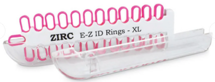 Zirc - Ez Id Rings Xl - 25/Pk Neon Pink