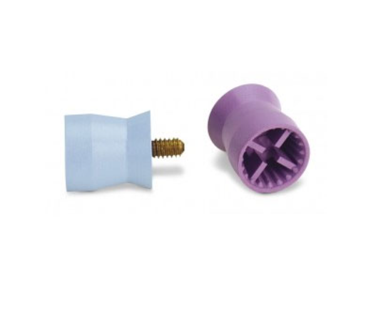 Young Webbed Screw Type Prophy Cup, Petite Latex Free, Soft, Purple, economy, 054605