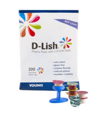 Young - D-Lish Prophy Paste Medium Orange 200/Bx