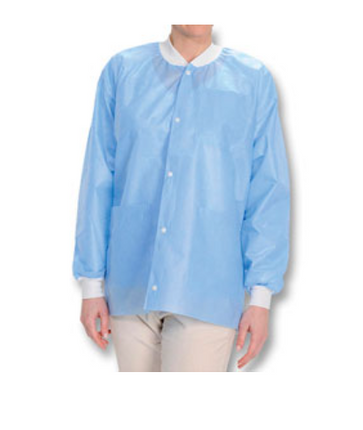 Easy-Breathe Lab Jacket Ceil Blue Medium 10/Pk, 3530CBM