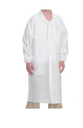 ValuMax - Extra-Safe Lab Coats White 2XL 10/Pk