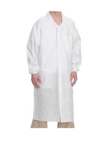 ValuMax - Extra-Safe Lab Coats White 2XL 10/Pk