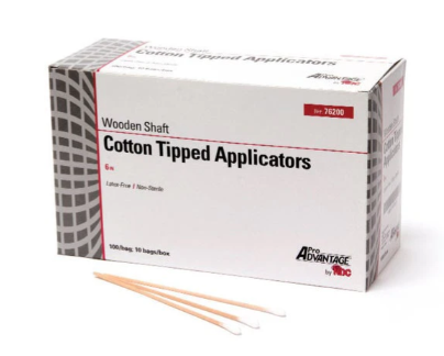 6'' Cotton-Tipped Applicator, box of 1000, 76200