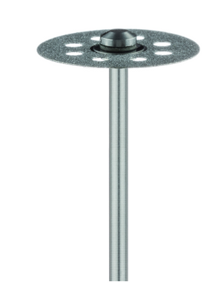 Diamond Discs, Flexible Perforated Double Sided, Unmounted, # 932, 19 mm, Fine, Red, 1/Pk, 932DF-190-UNM