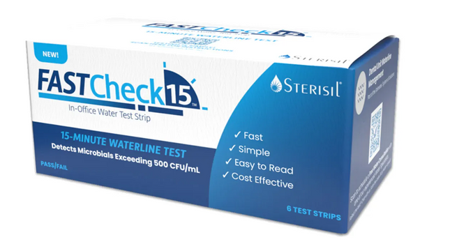 Sterisil FastCheck 15, In-Office Water Test Strips, 6/Pk, FC15-6