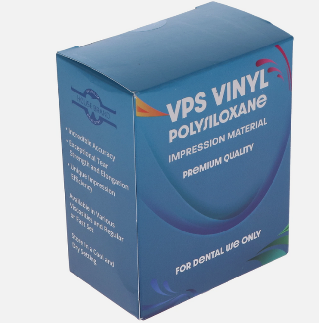 VPS Vinyl Polysiloxane Impression Material, Medium Body, Fast Set, 2/Pk, 210150