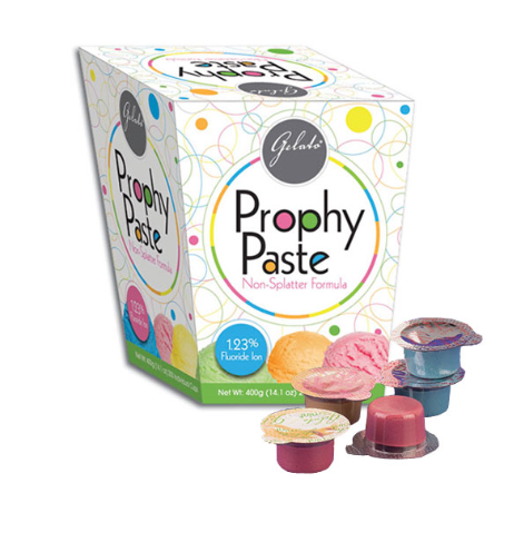 Gelato Prophy Paste Cups, Coarse, Assorted, 200/Box, 24-02777